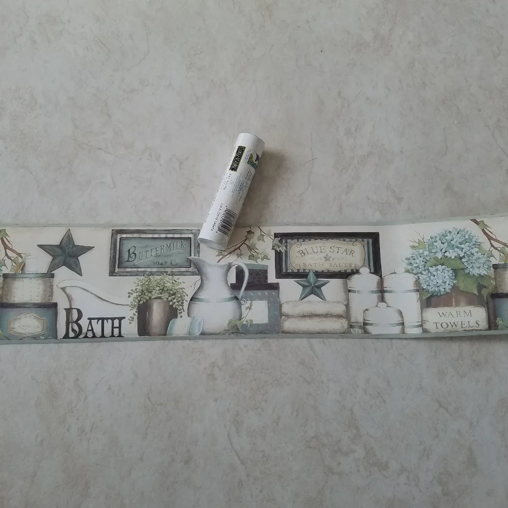 Wallpaper Border French Country Bathroom